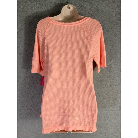 Xhilaration Women’s Orange Waffle Knit Pajama Cami Top Scoop  Sleepwear Size S - Picture 11 of 12